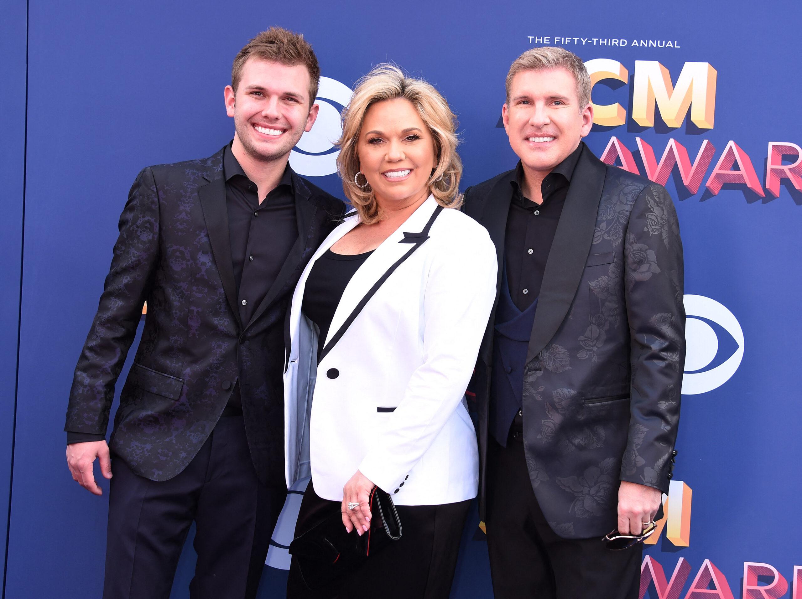 The Chrisley family posing on the red carpet.