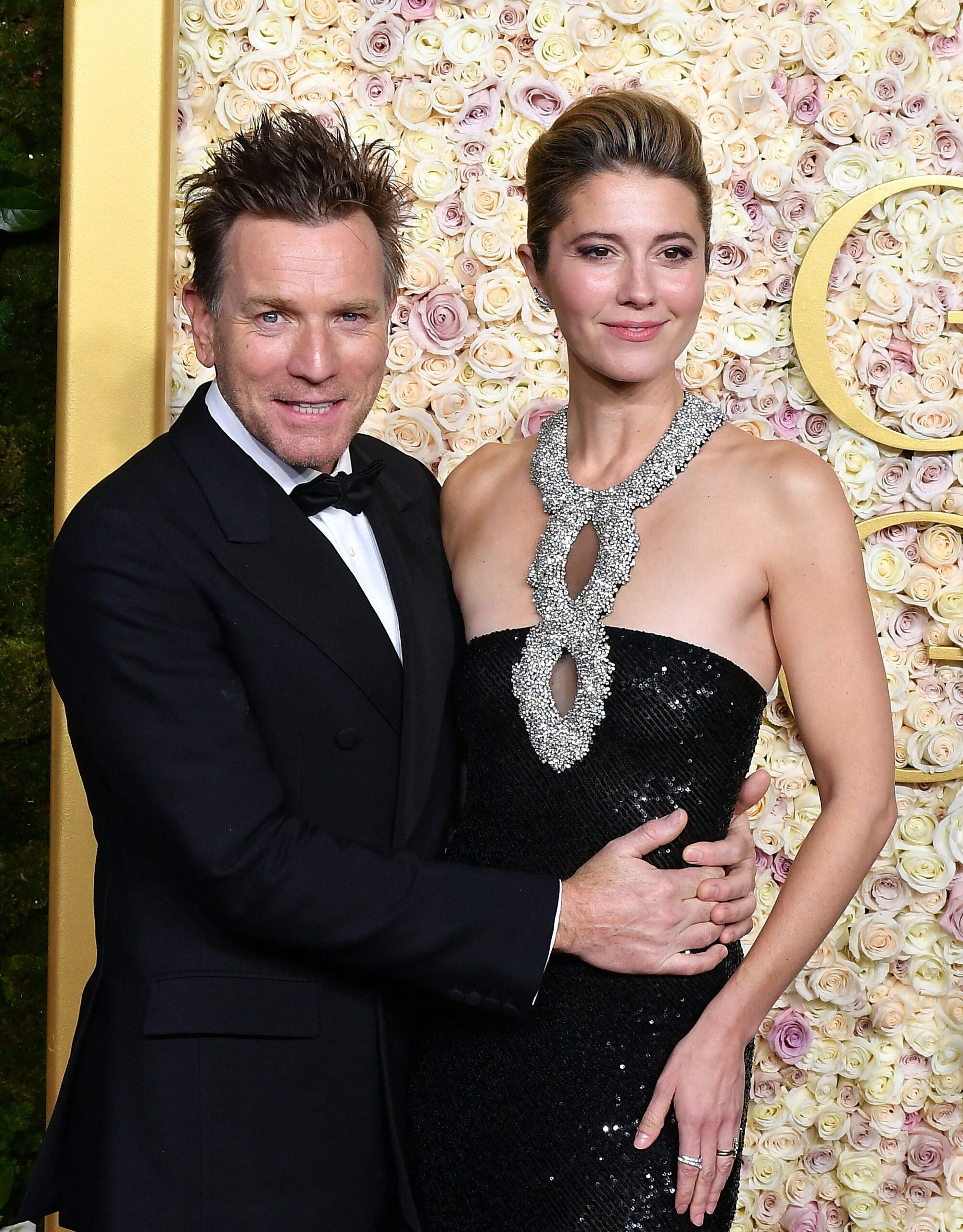 Ewan McGregor and his wife Mary Elizabeth Winstead at the 82nd Annual Golden Globe Awards