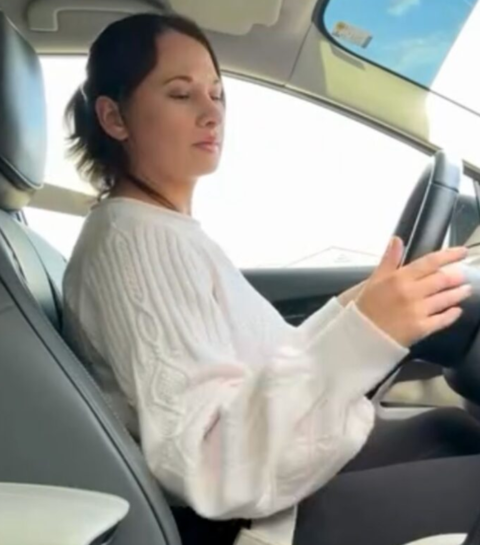 Gypsy Rose sitting in a car