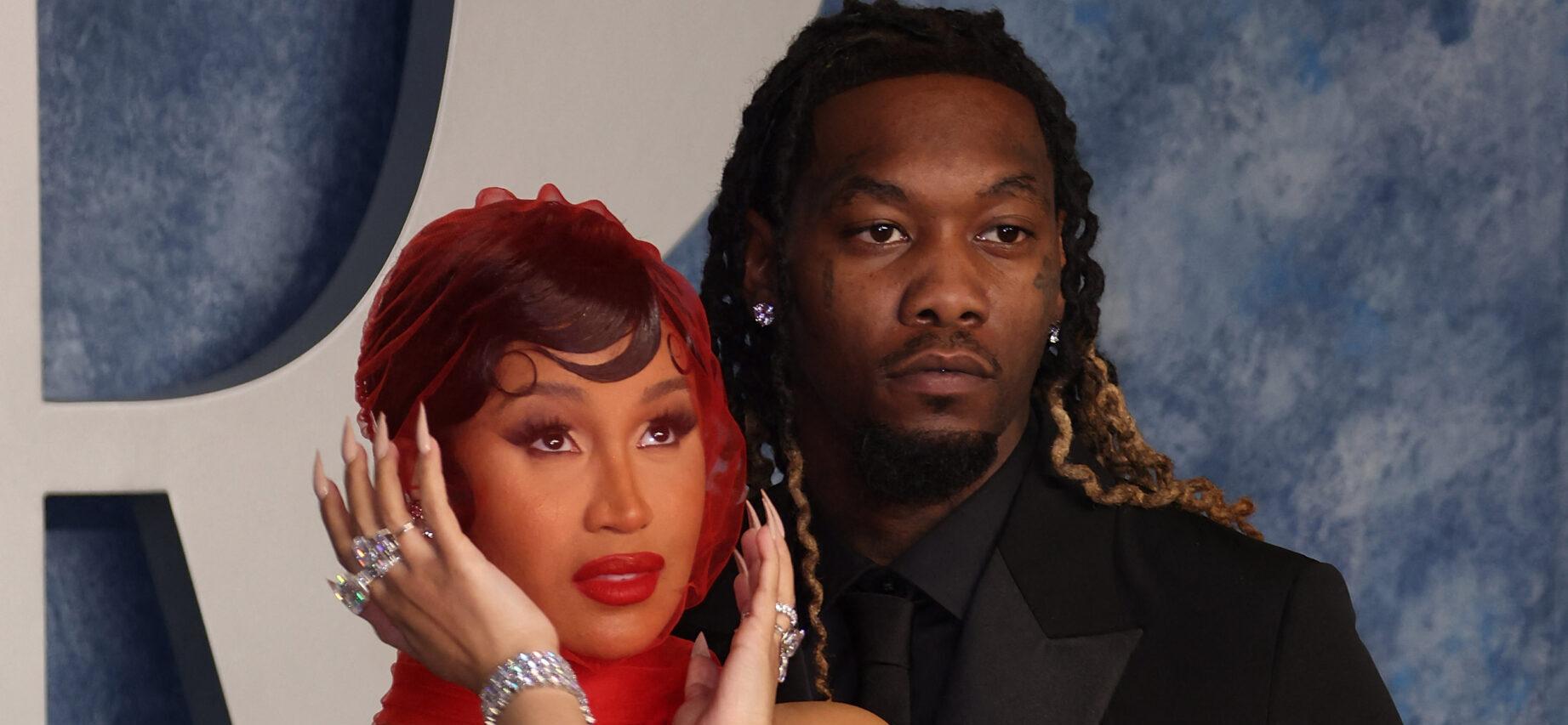 Cardi B and Offset at the 2023 Vanity Fair Oscar Party