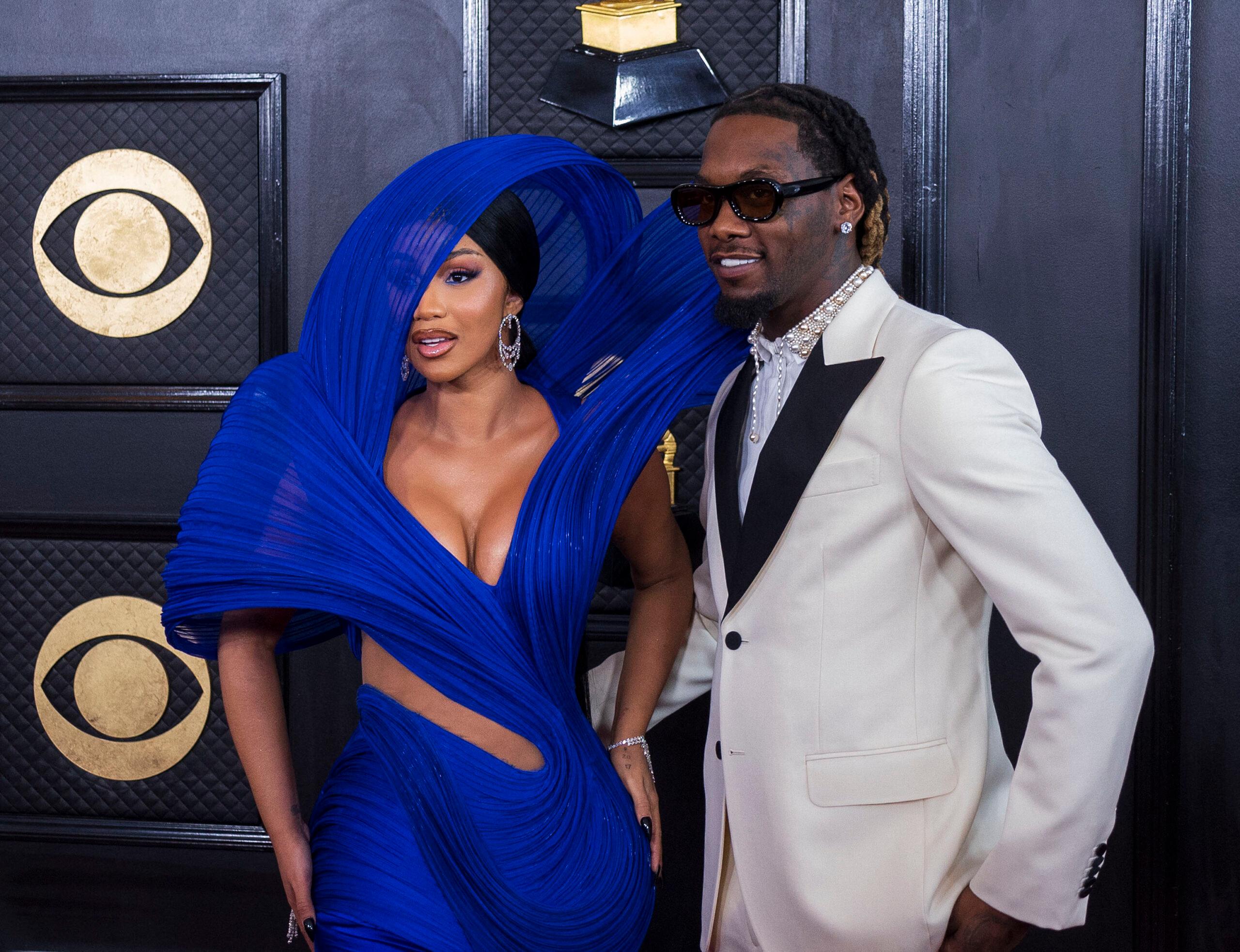 Cardi B and Offset attend the 65th Grammy Awards