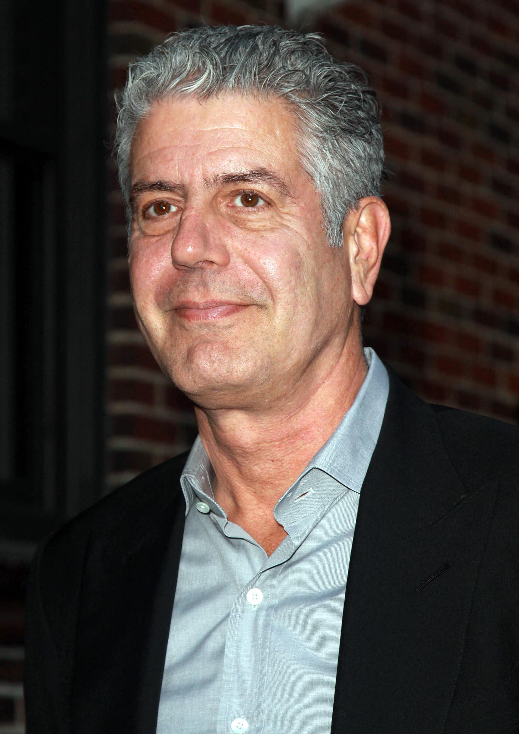 Anthony Bourdain smiling