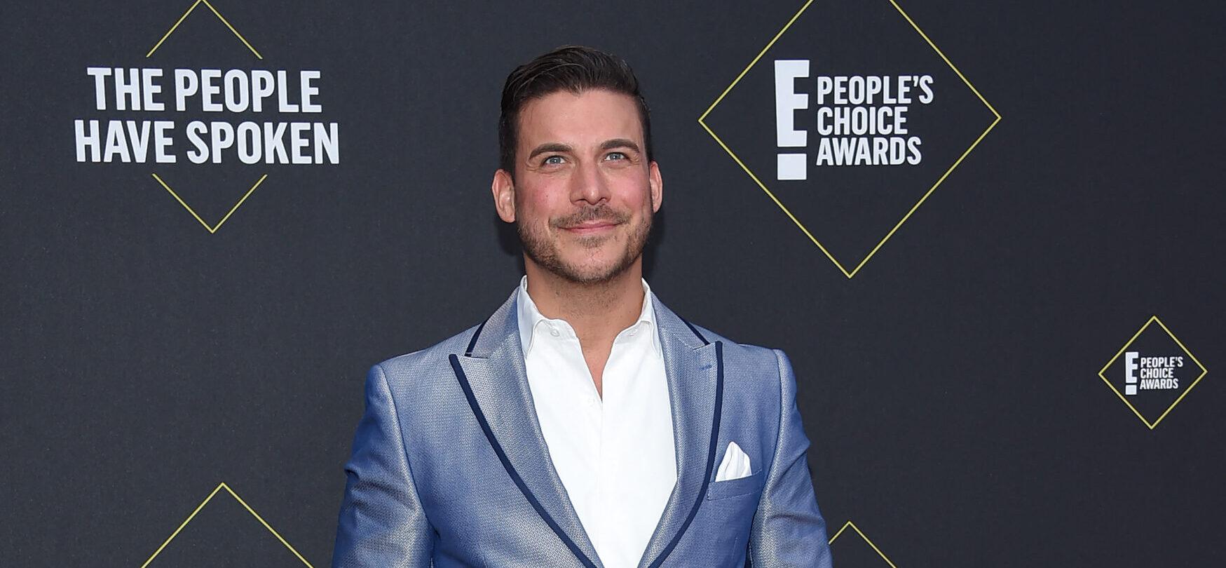 Jax Taylor posing on the red carpet in 2019.