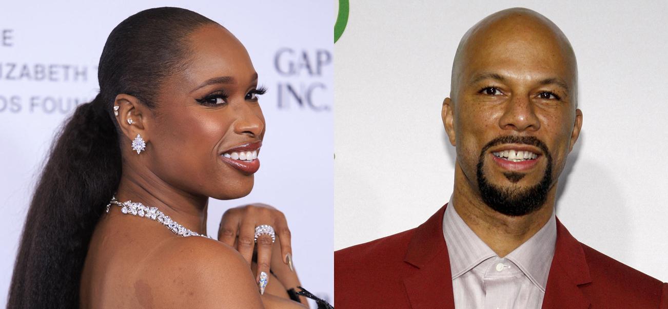 A photo collage of Jennifer Hudson and Common