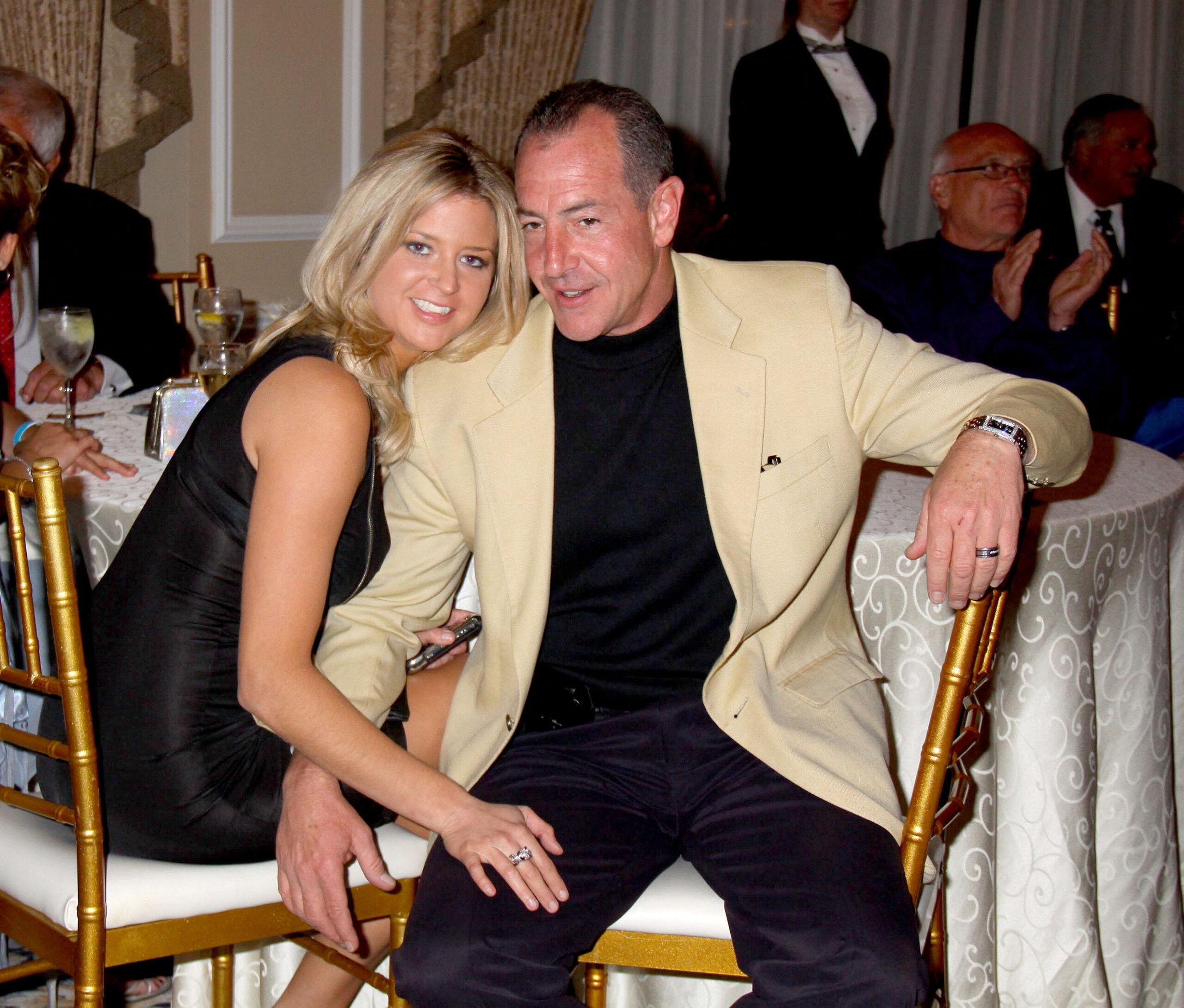 Kate Major and Michael Lohan at a Charity boxing event 'Hassle at the Castle' at Oheka Castle in Huntington Long Island