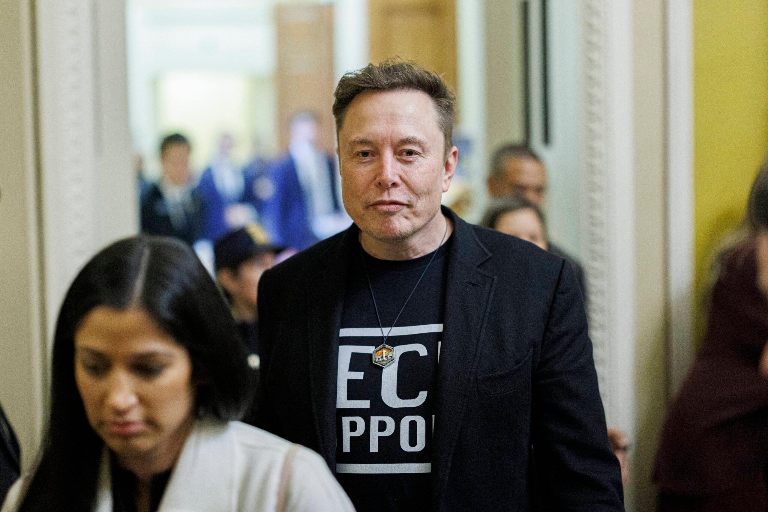 Elon Musk meets with Republicans in the Senate