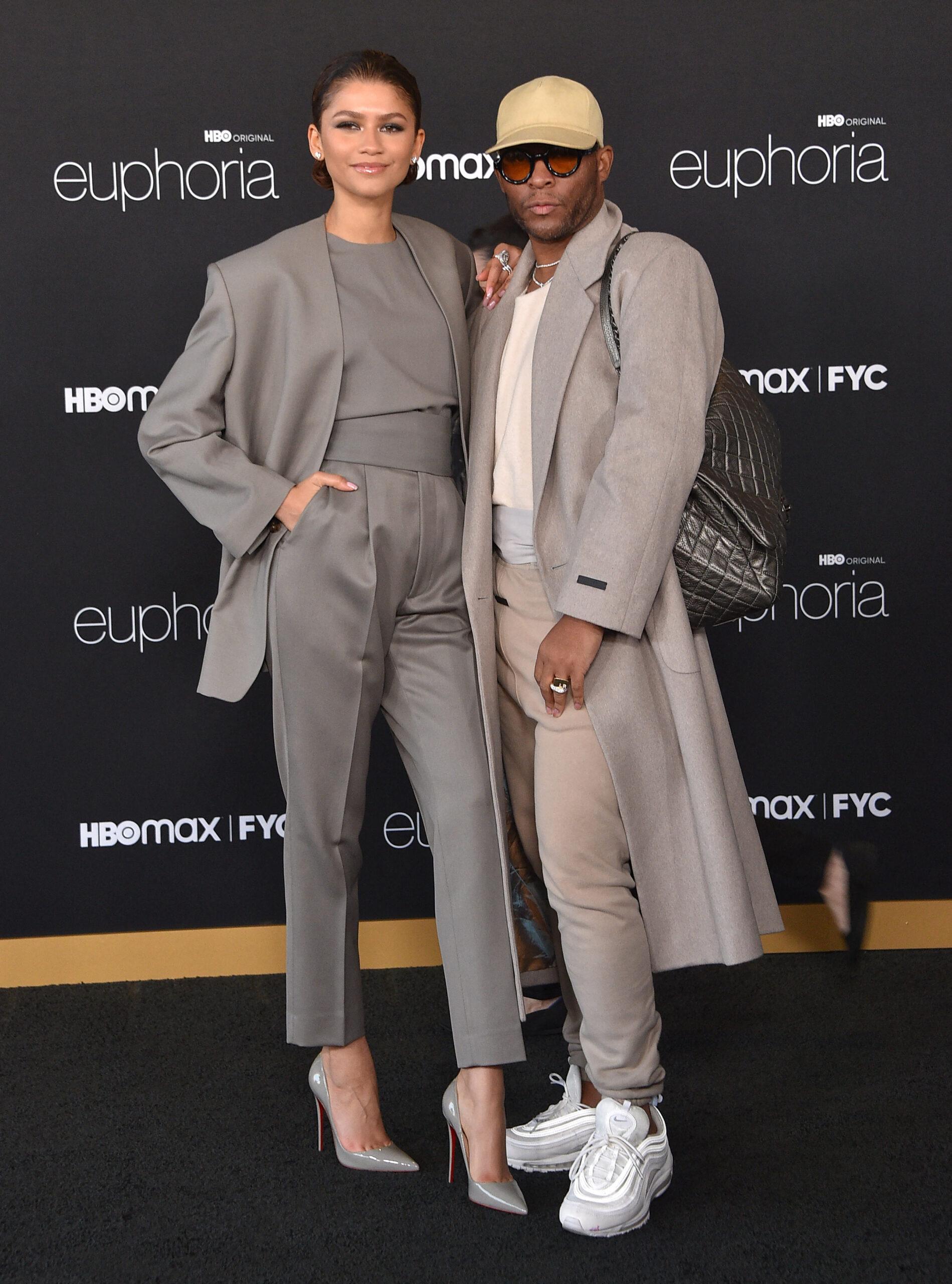 Zendaya and co worker at Euphoria event