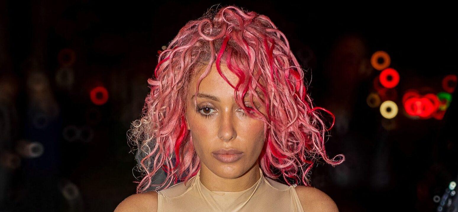 Bianca Censori turns heads in striking pink hair after the Prototype Show in Paris. 19 Jun 2024 Pictured: Bianca Censori. Photo credit: Aissaoui Nacer / MEGA TheMegaAgency.com +1 888 505 6342 (Mega Agency TagID: MEGA1155793_002.jpg) [Photo via Mega Agency]