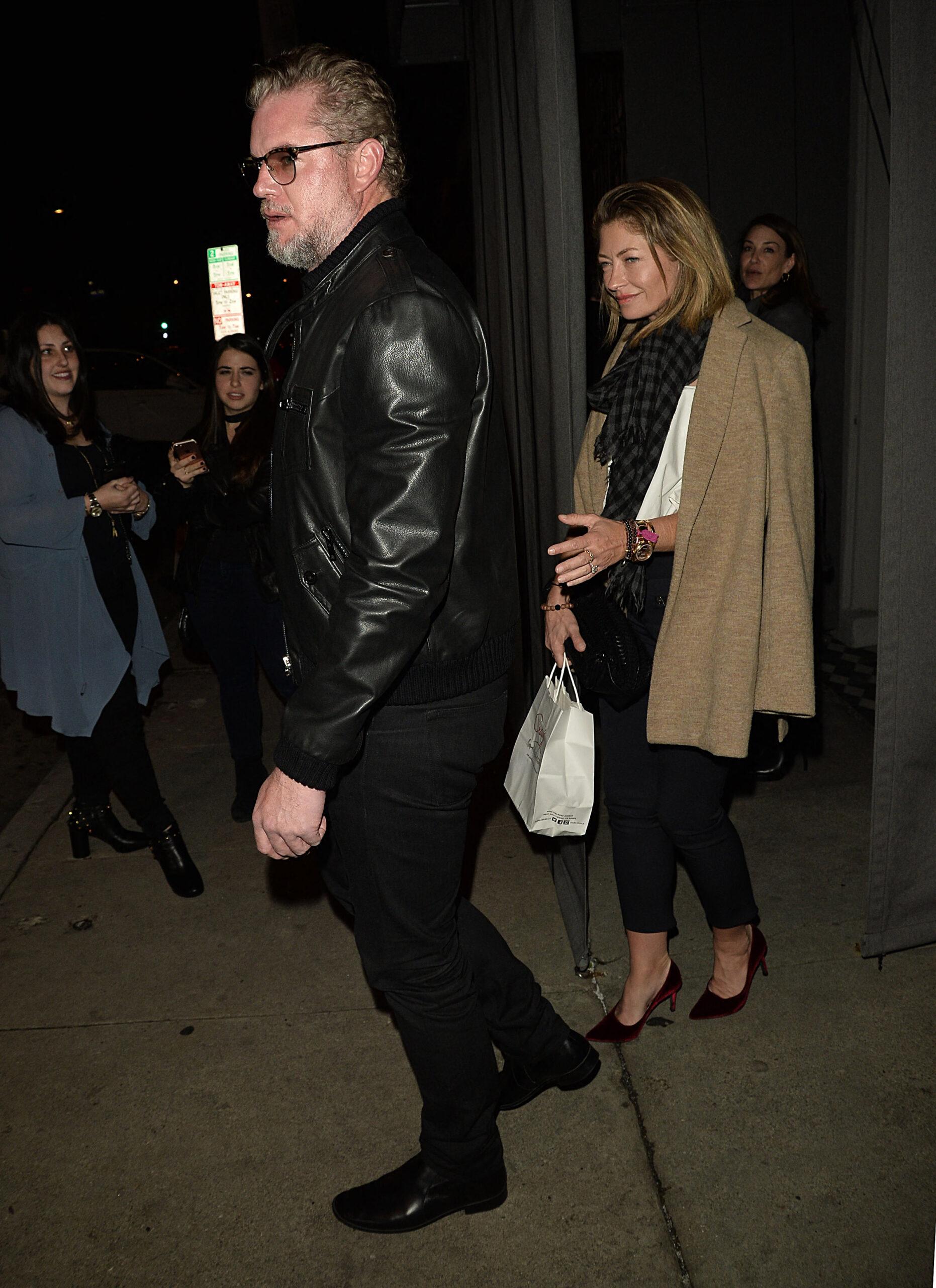 Rebecca Gayheart dan Eric Dane melihat makan malam di Hollywood Barat