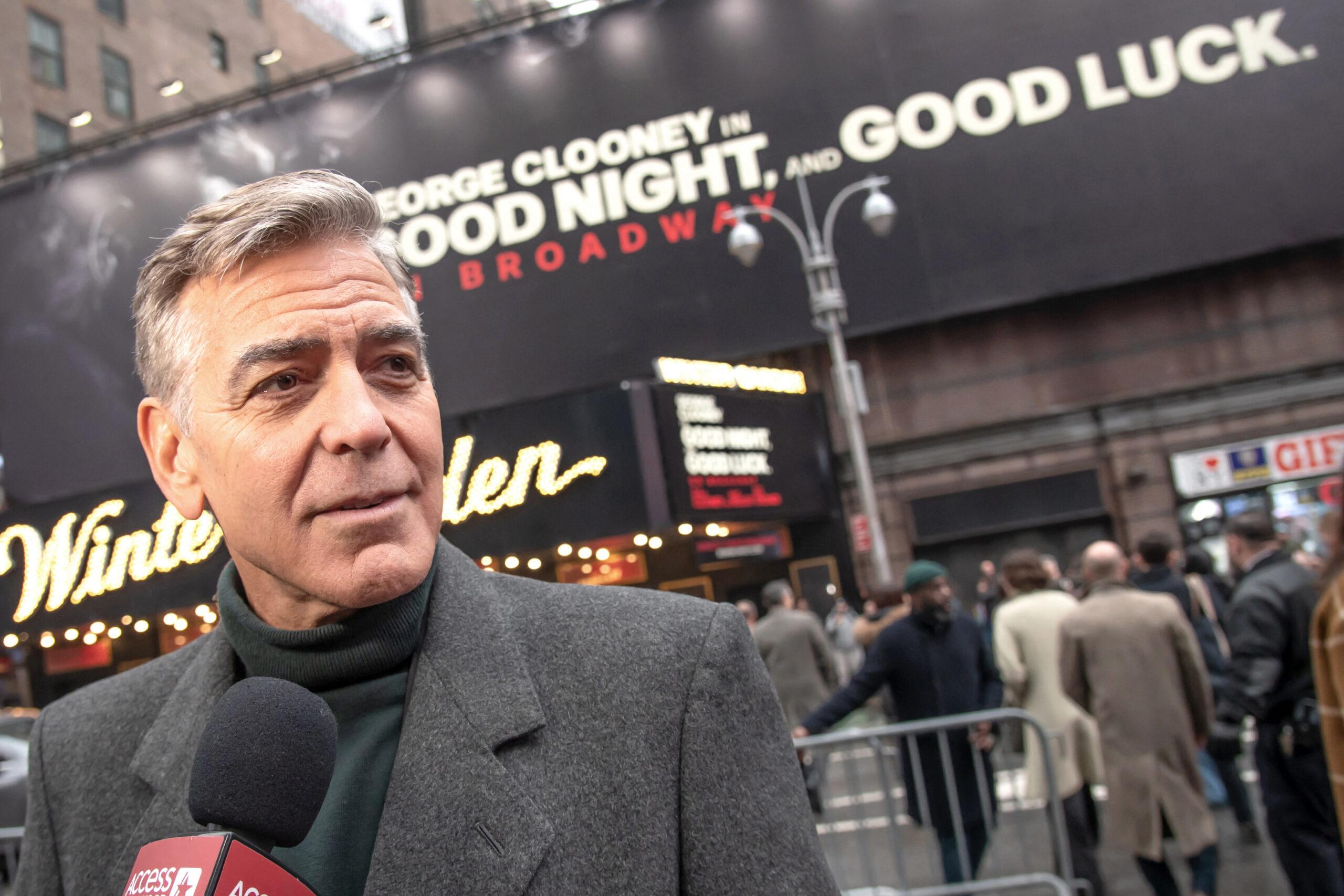 George Clooney At Meet the Cast Of "Good Night, And Good Luck"