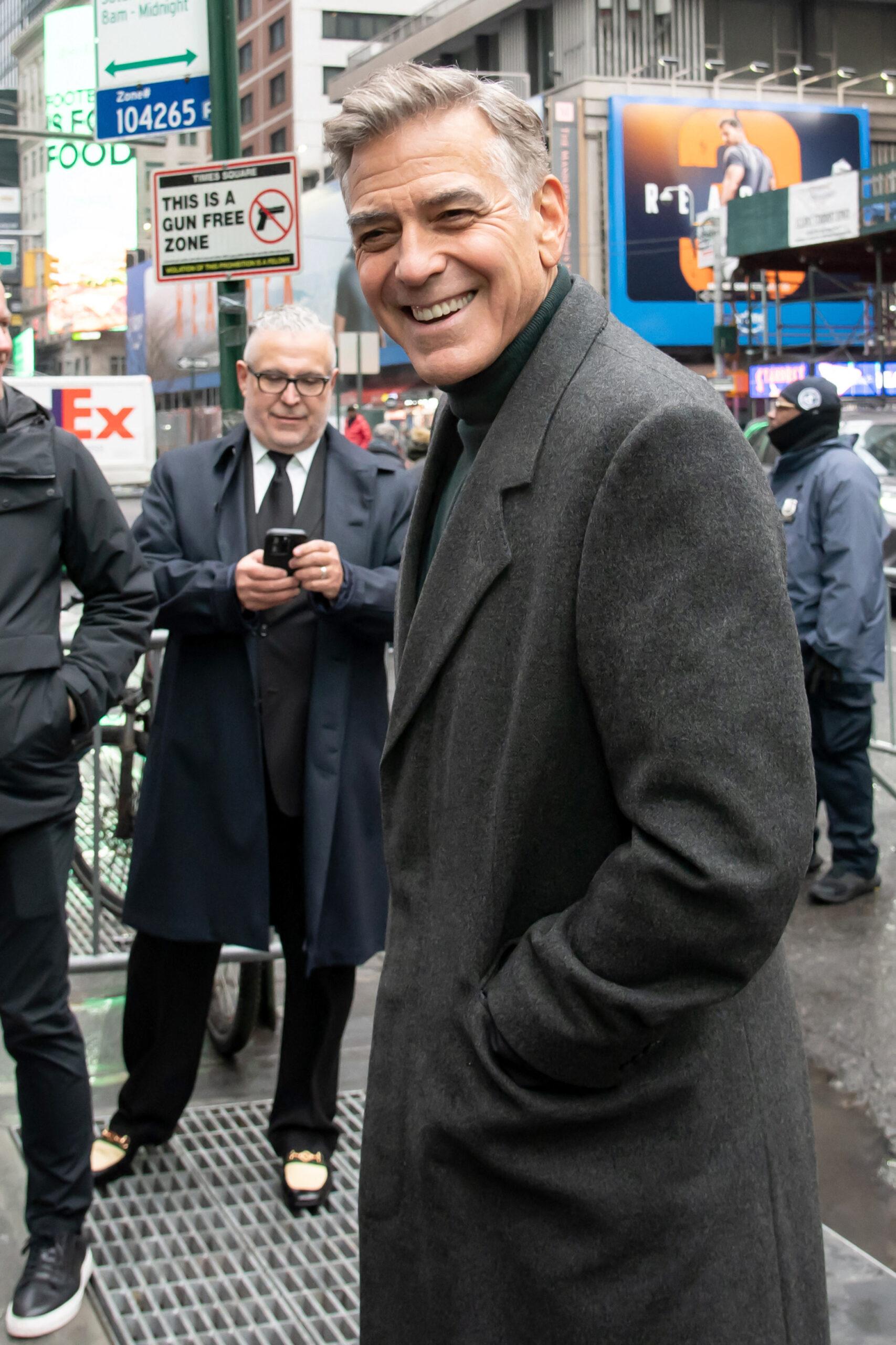 George Clooney At Meet the Cast Of "Good Night, And Good Luck"