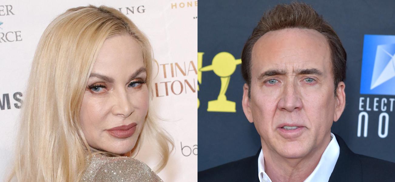 A photo collage of Christina Fulton And Nicolas Cage