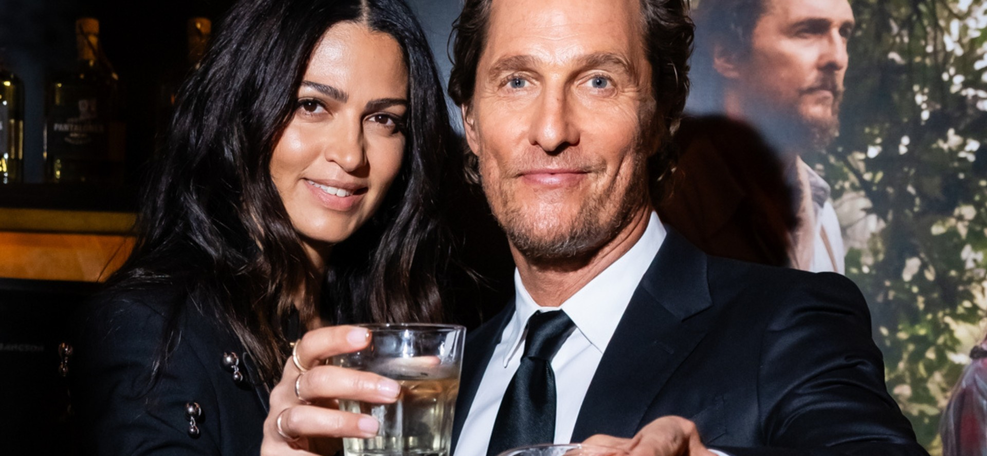 The McConaugheys toast to the premiere of Matthew’s new film, 'The Rivals of Amziah King'