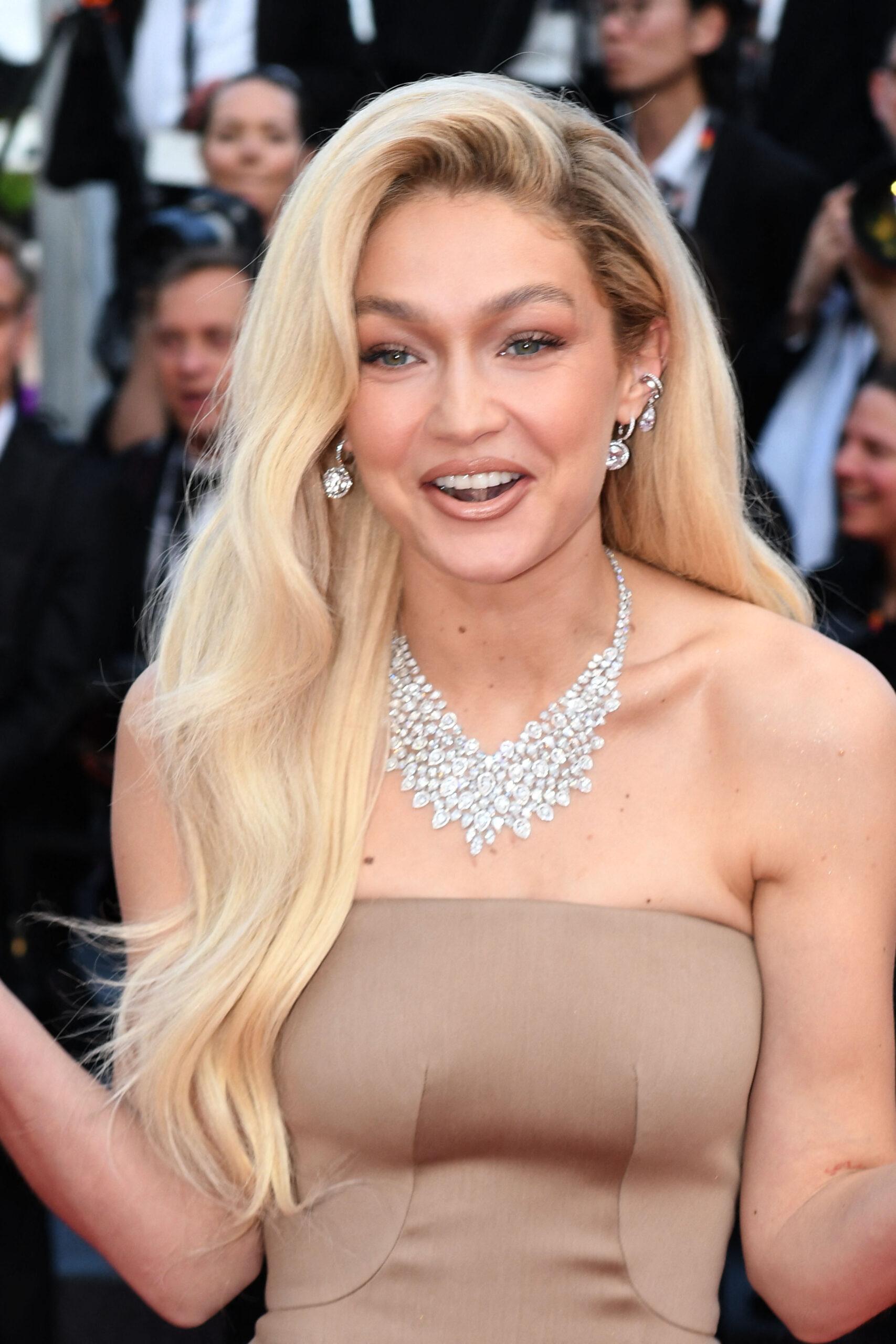 Gigi Hadid at "Firebrand (Le Jeu De La Reine)" Red Carpet - The 76th Annual Cannes Film Festival