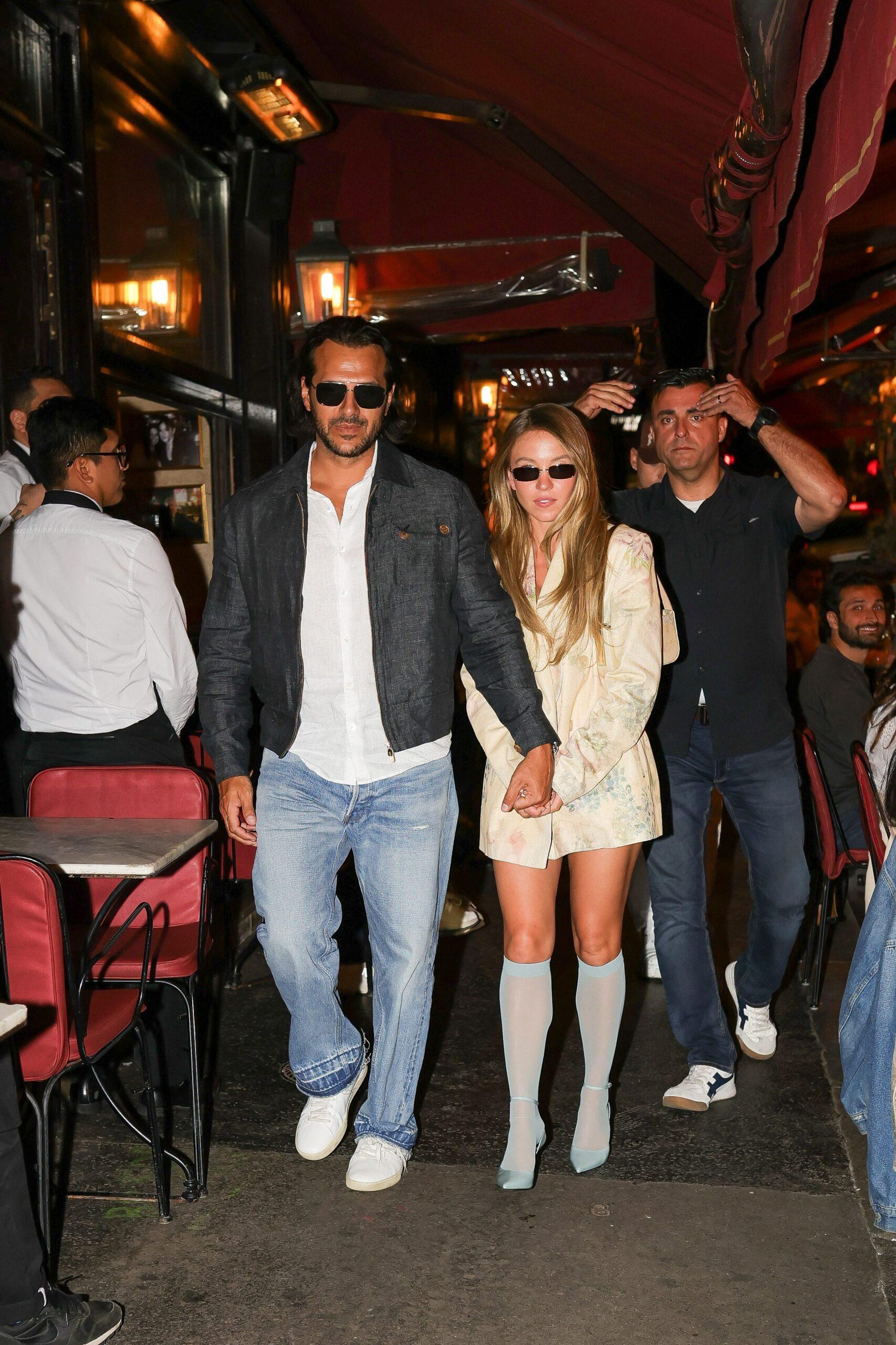 Sydney Suni and Jonathan Davino returns to their hotel after a romantic meal in Paris