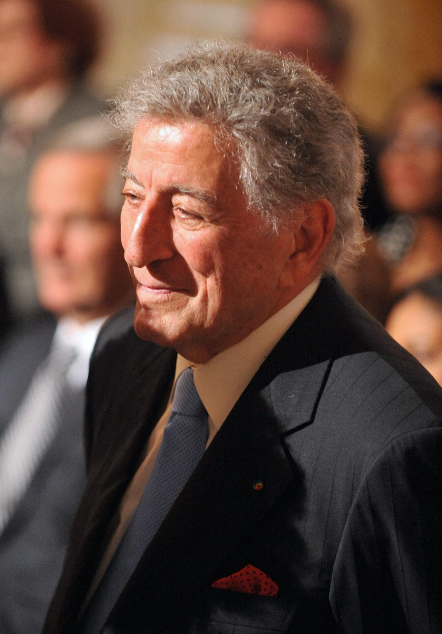 Tony Bennett during official Visit of Chancellor Helmut Kohl of Germany