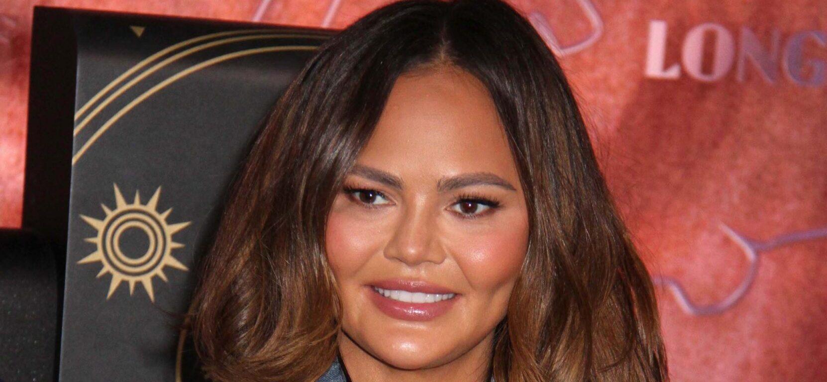Chrissy Teigen at Empire State Building