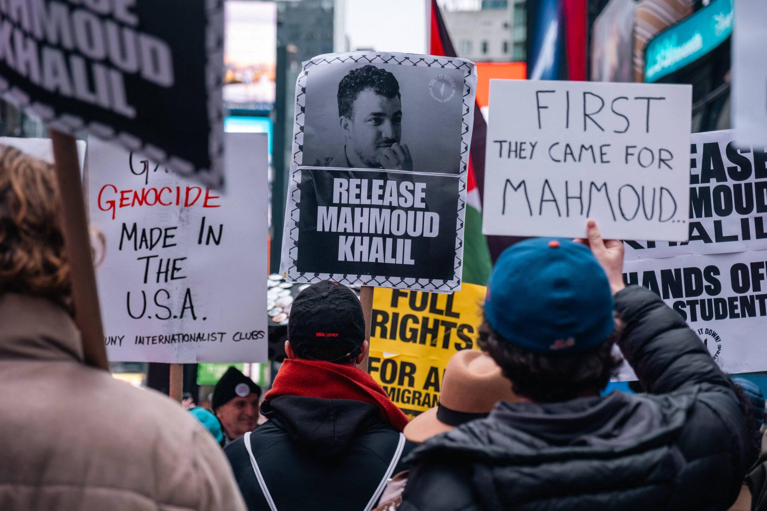 Rally to Free Mahmoud Khalil in New York, US