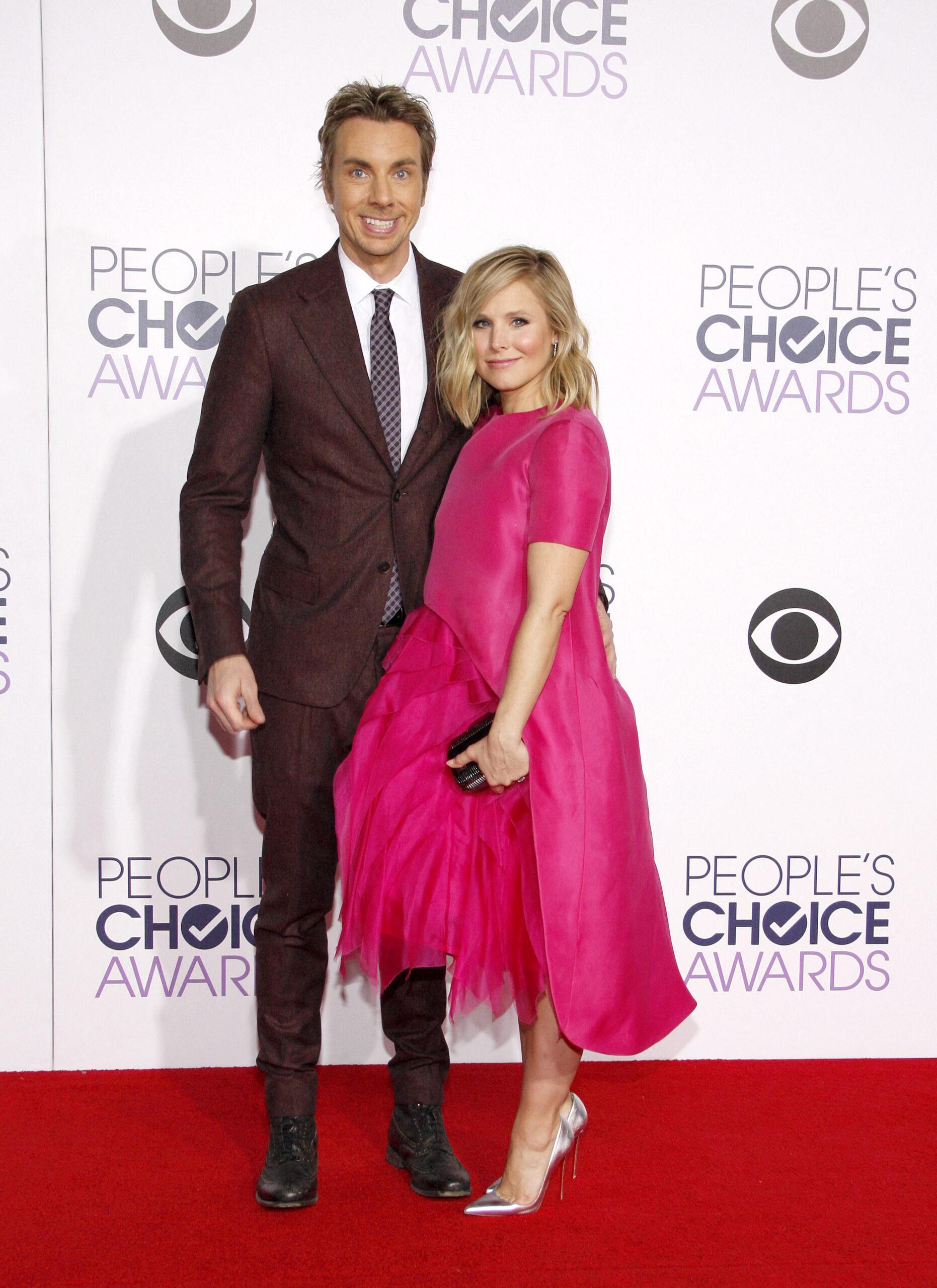 Dax Shepard and Kristen Bell at 41st Annual People's Choice Awards