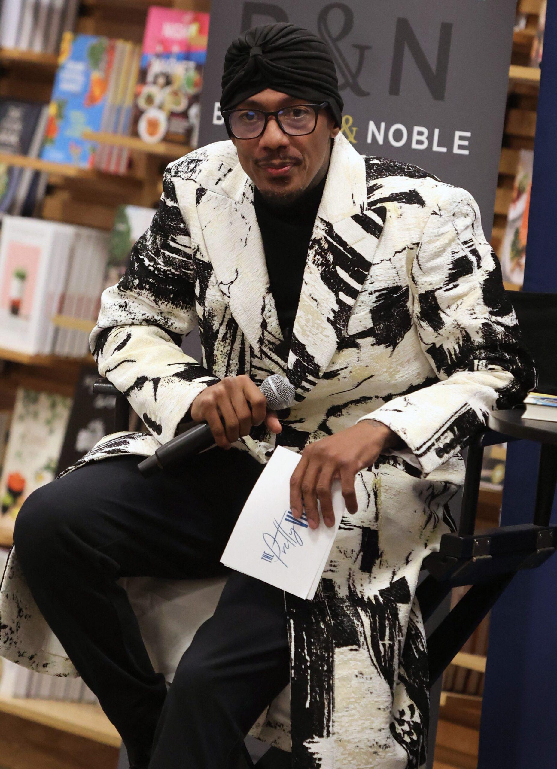 Nick Cannon hosts book sign for friend Pretty Vee from Wild n Out, for her book The Pretty Victory