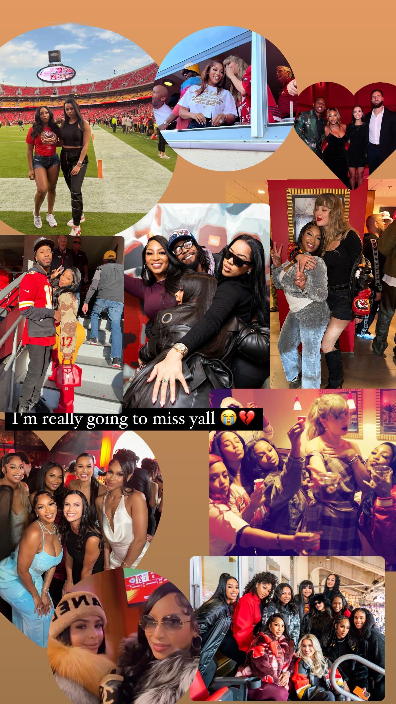 Collage of Chiefs WAGs