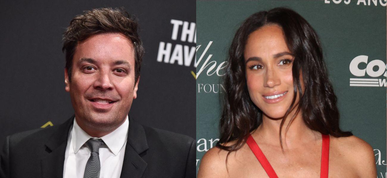 Jimmy Fallon, Meghan Markle photo collage