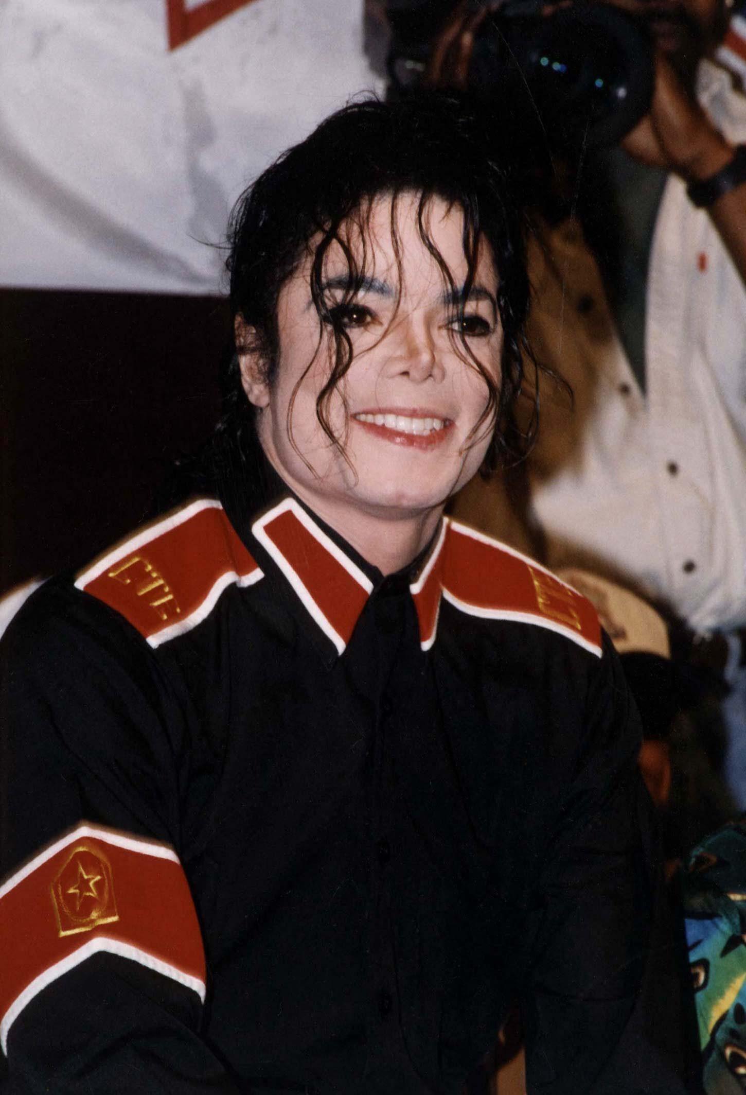 Michael Jackson smiling