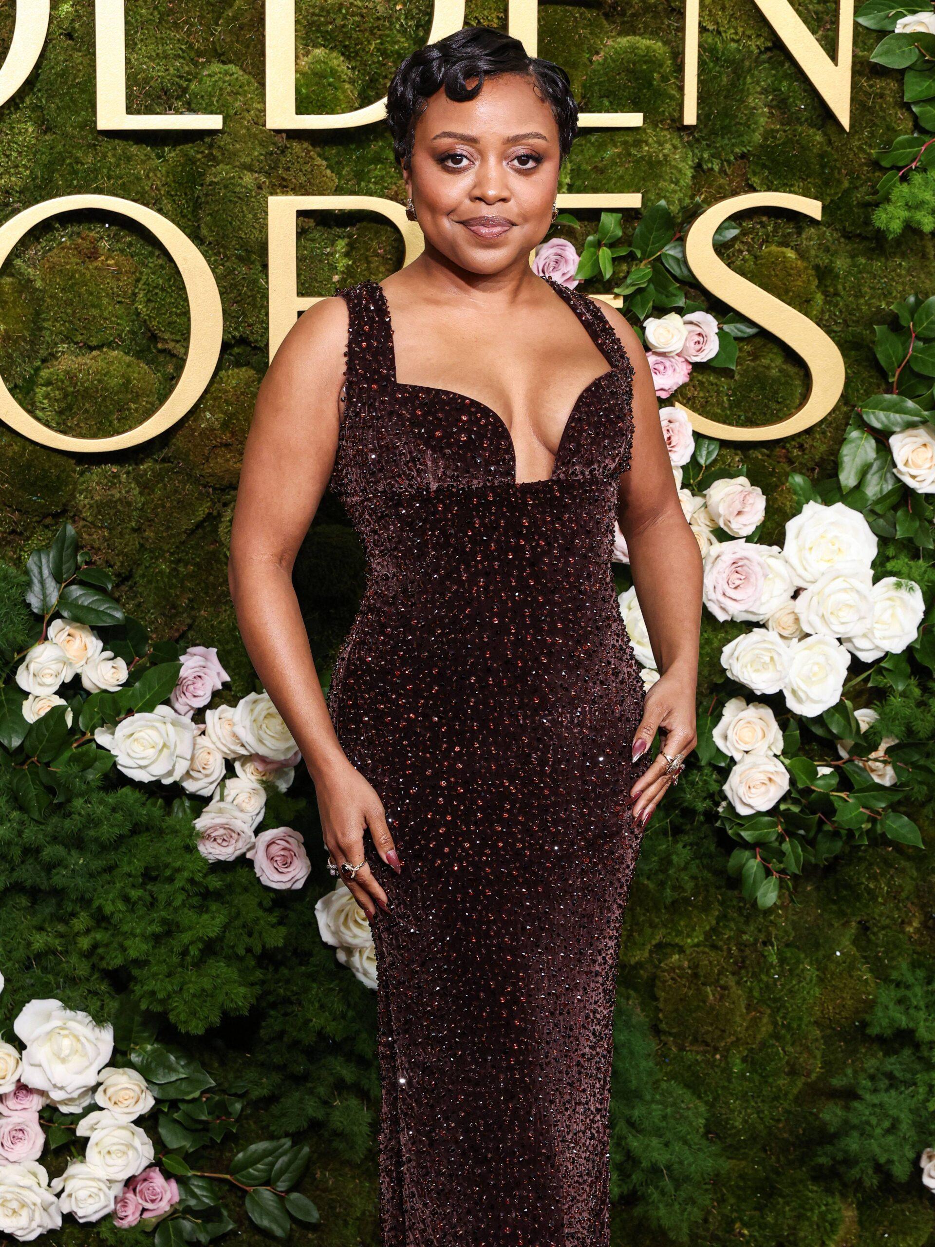 Quinta Brunson attends the 82nd Annual Golden Globe Awards