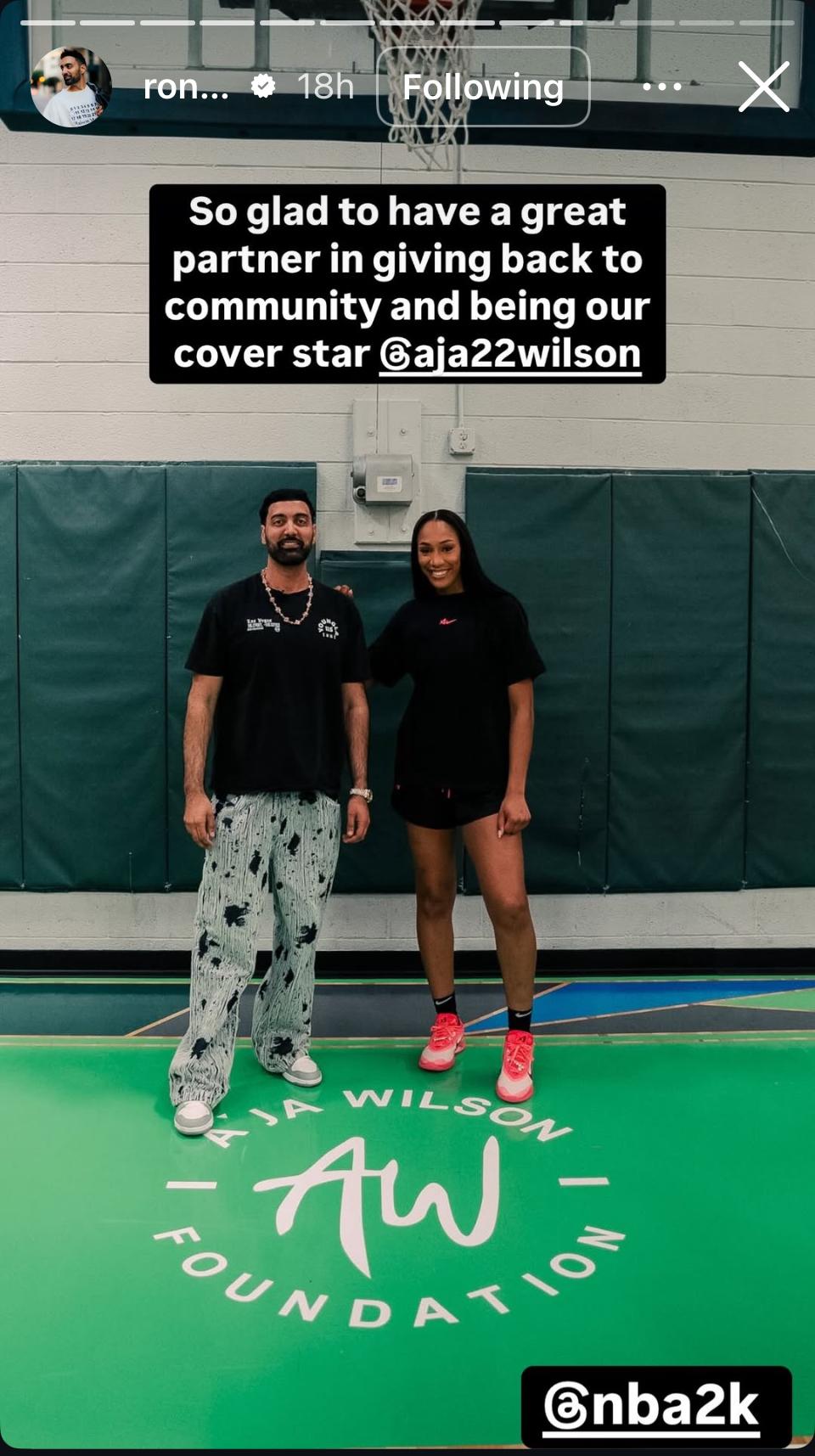 Ronnie2K and A'ja Wilson