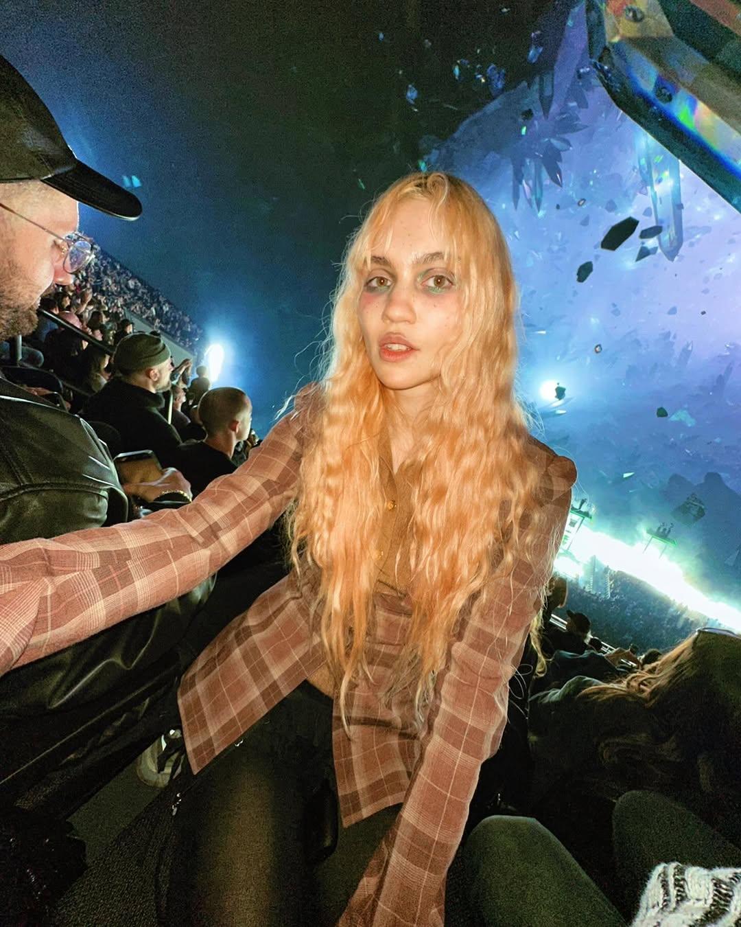 Grimes at a concert