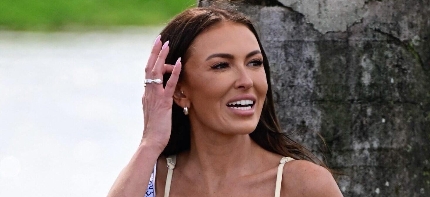 DORAL, FL - APRIL 06: Paulina Gretzky is seen, watching her husband, Dustin Johnson play in LIV Golf Miami on April 06, 2025, at Trump National Doral in Doral, FL. 07 Apr 2025 Pictured: Paulina Gretzky. Photo credit: Michele Eve Sandberg/MEGA TheMegaAgency.com sales@mega.global (Mega Agency TagID: MEGA1293327_007.jpg) [Photo via Mega Agency]