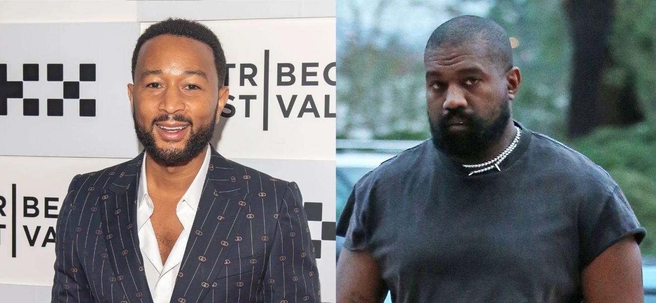 John Legend, Kanye West photo collage