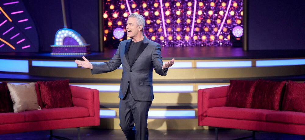 Andy Cohen on the set of BravoCon 2023.