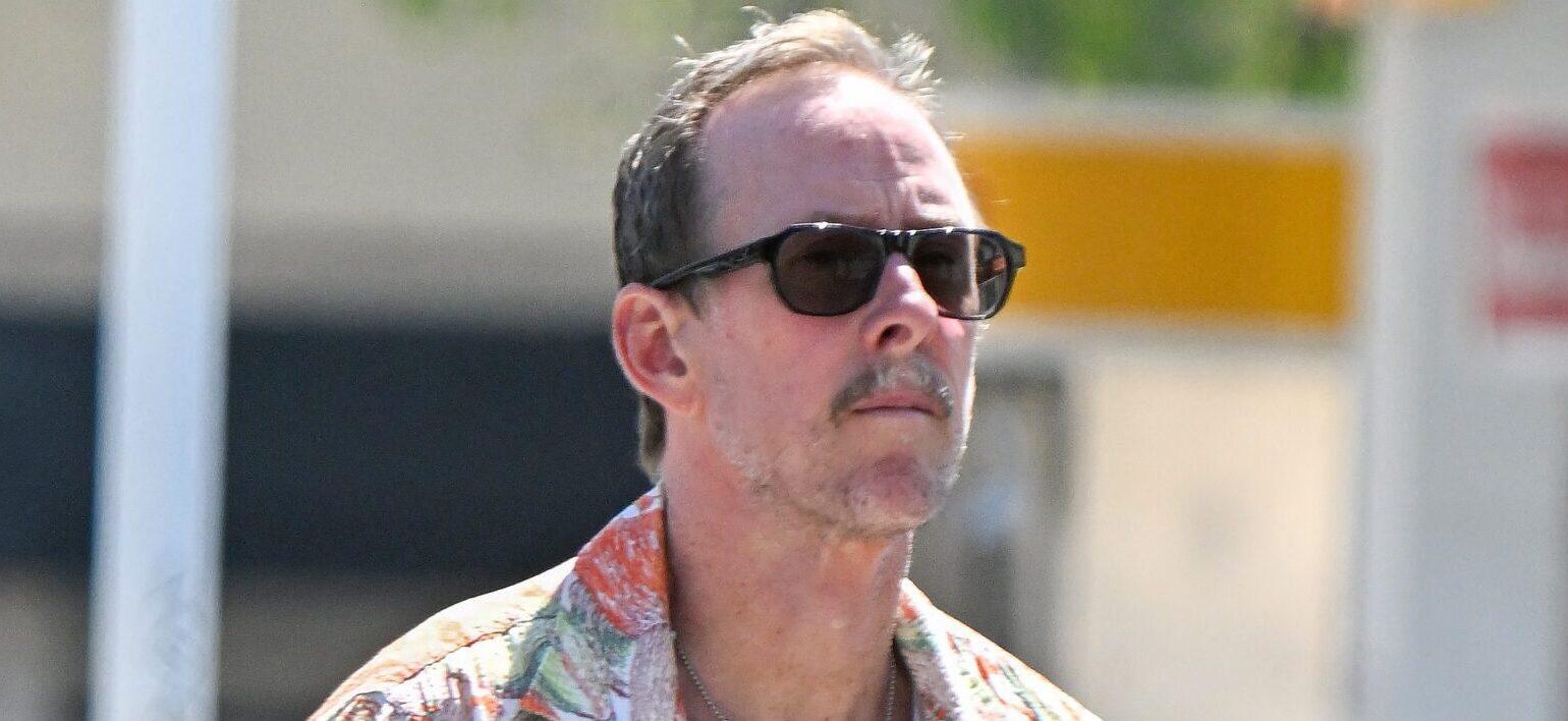 Weezer Bassist Scott Shriner is seen after his wife Jillian Lauren was released on $1m bond for attempted murder