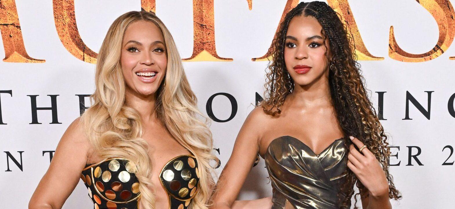 Beyoncé and Blue Ivy At The "Mufasa: The Lion King" Los Angeles Premiere