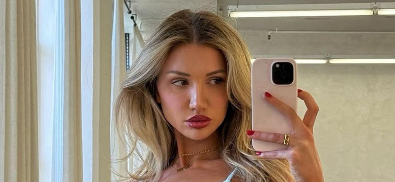 Gabby Epstein takes mirror selfie