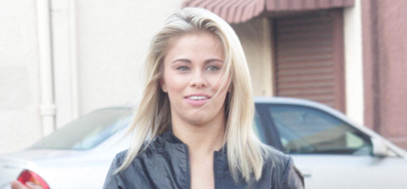 Celebrities arrive at the 'Dancing with the Stars' rehearsal studios Featuring: Paige VanZant Where: Los Angeles, California, United States When: 03 Apr 2016 Credit: Josiah True/WENN.com Newscom/(Mega Agency TagID: wennphotosfive737420.jpg) [Photo via Mega Agency]