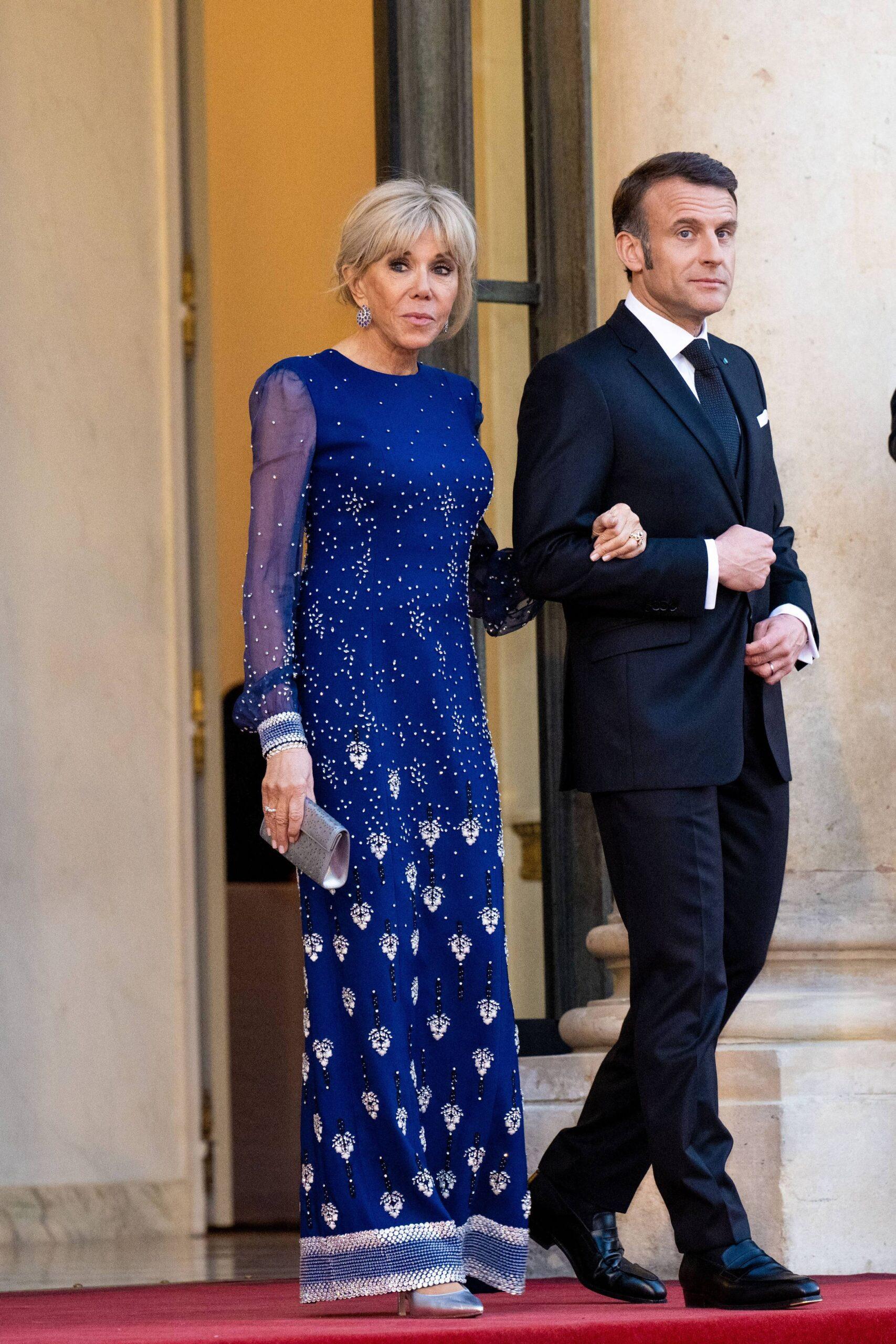 Brigitte Macron and President Emmanuel Macron during Danish Royals state visit to France, day 1, Paris, France - 31 Mar 2025
