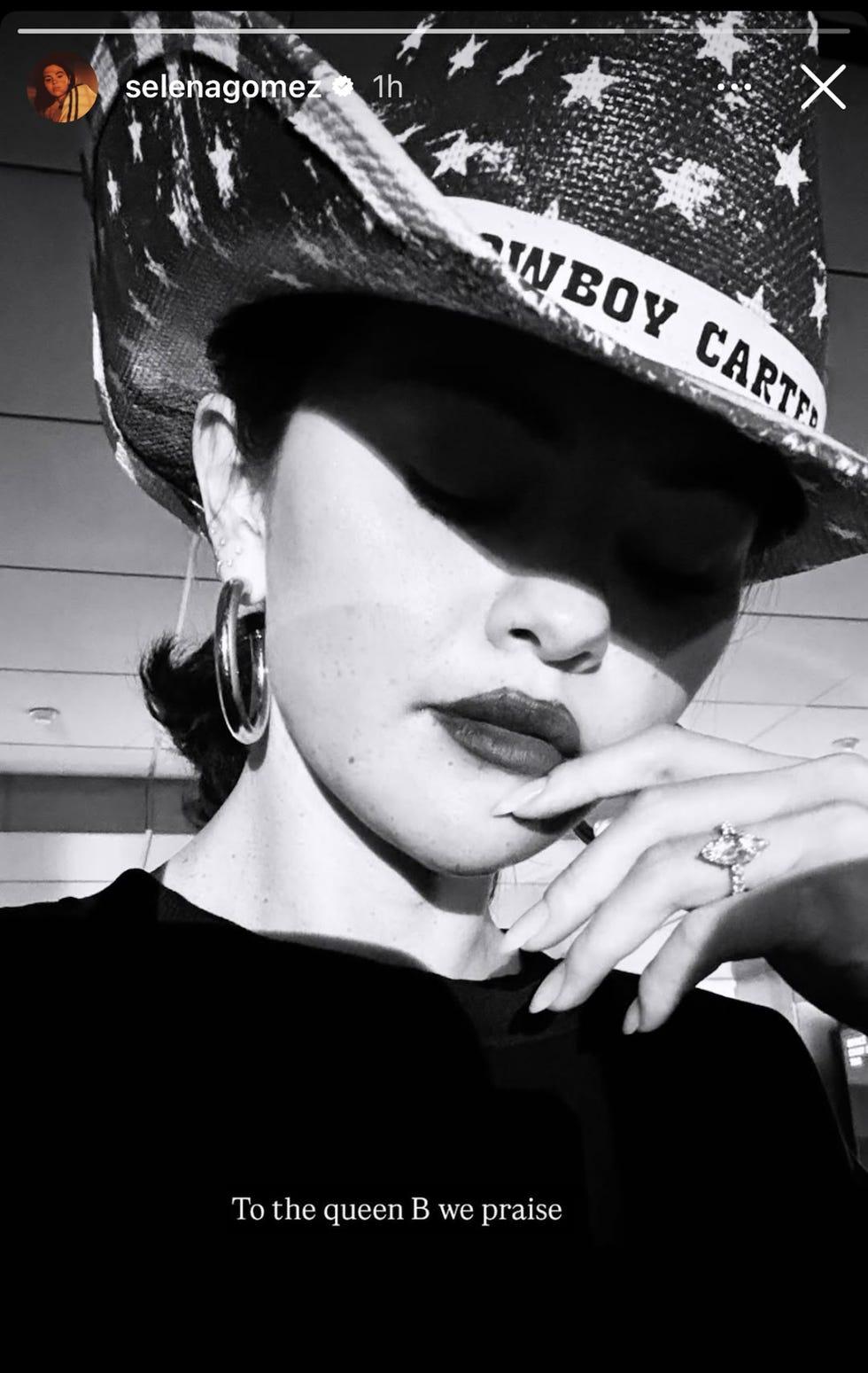 Selena Gomez post praising Beyonce