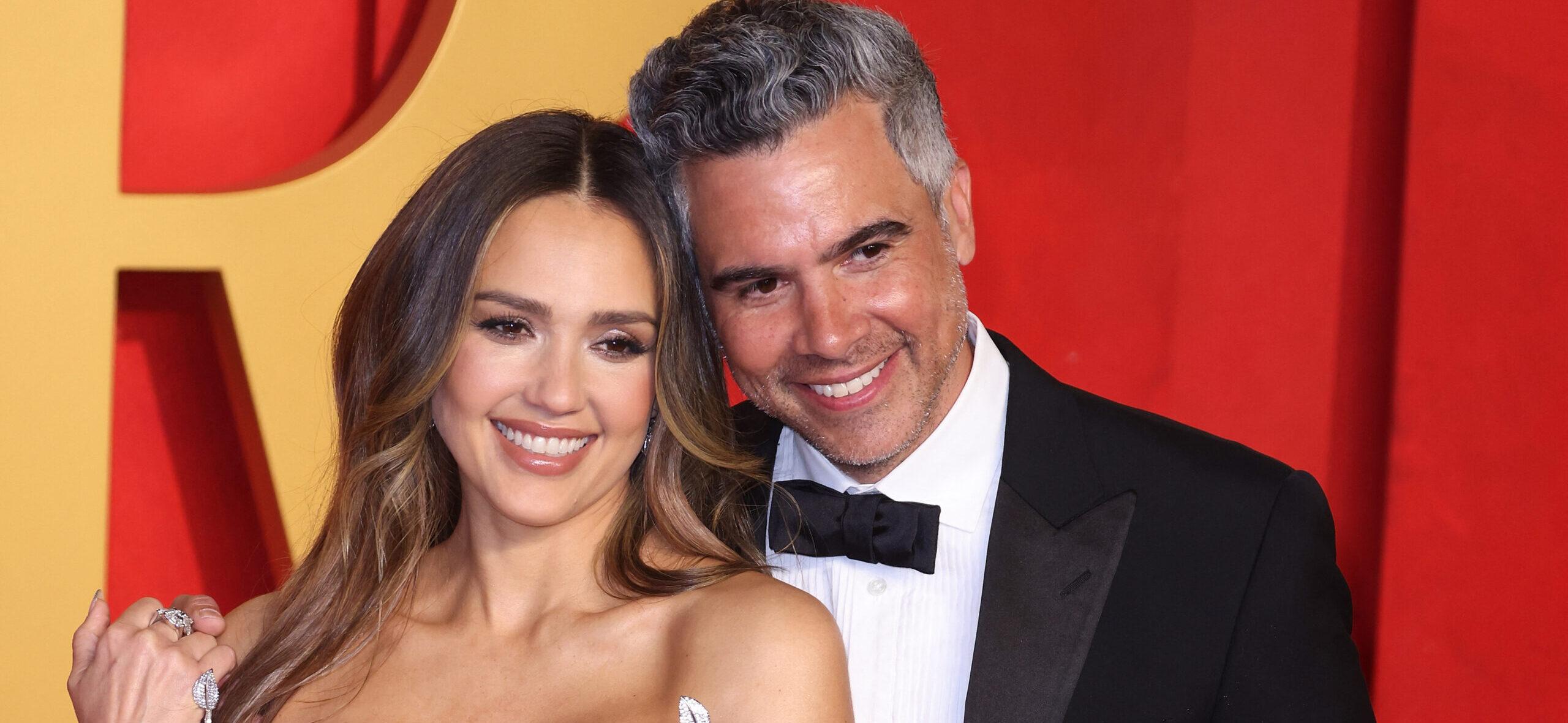 Jessica Alba and Cash Warren at 2024 Vanity Fair Oscar Party