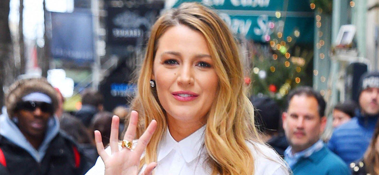 Blake Lively waving