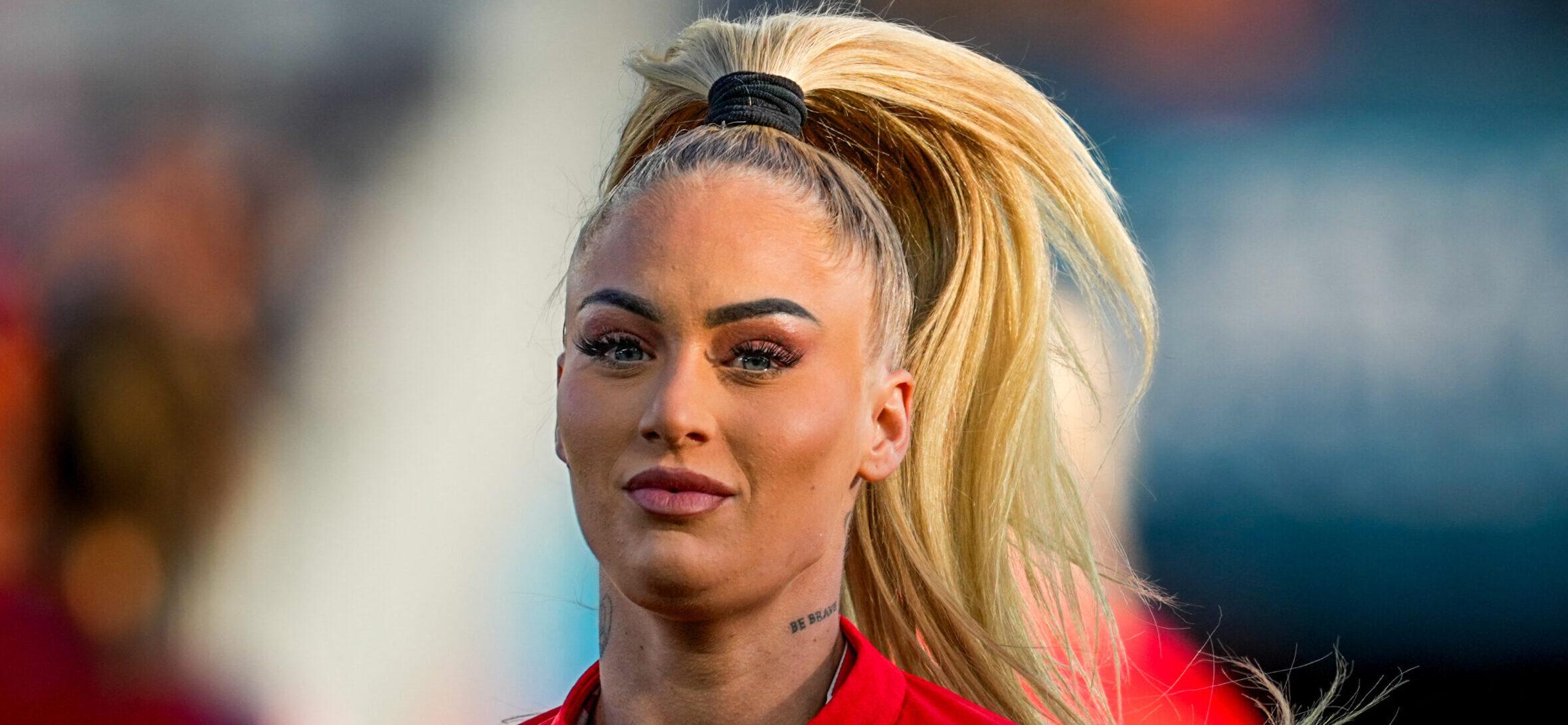 August 05 2023: Alisha Lehmann (Switzerland) looks on during a game, , at , , . Kim Price/CSM (Credit Image: © Kim Price/Cal Sport Media) Newscom/(Mega Agency TagID: csmphotothree128543.jpg) [Photo via Mega Agency]