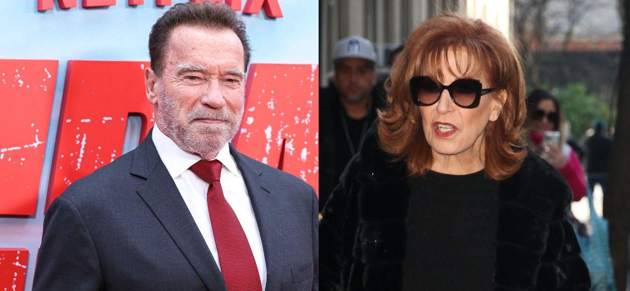 Arnold Schwarzenegger, Joy Behar photo collage