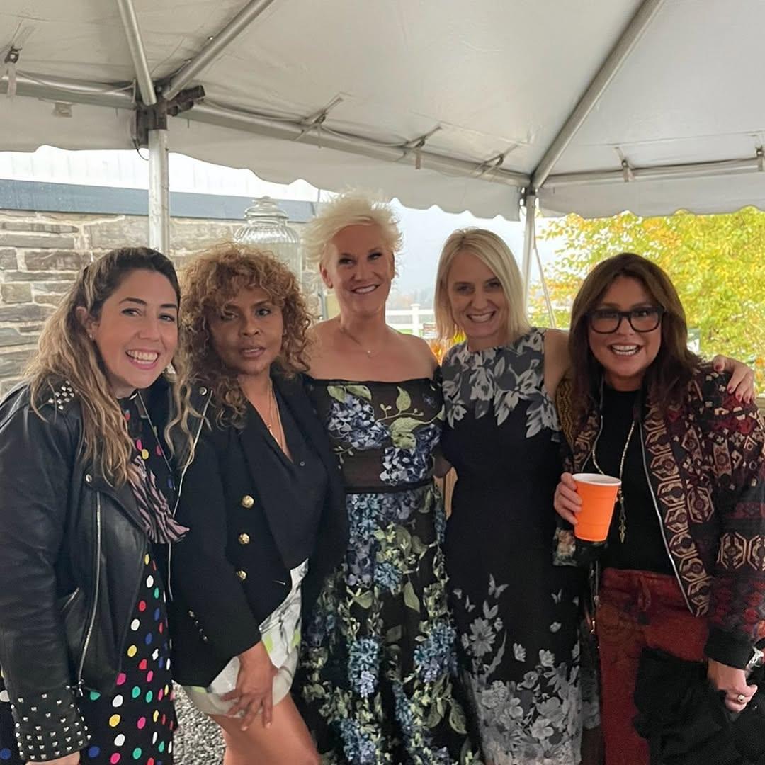 Anne Burrell and her bridesmaids including Rachael Ray