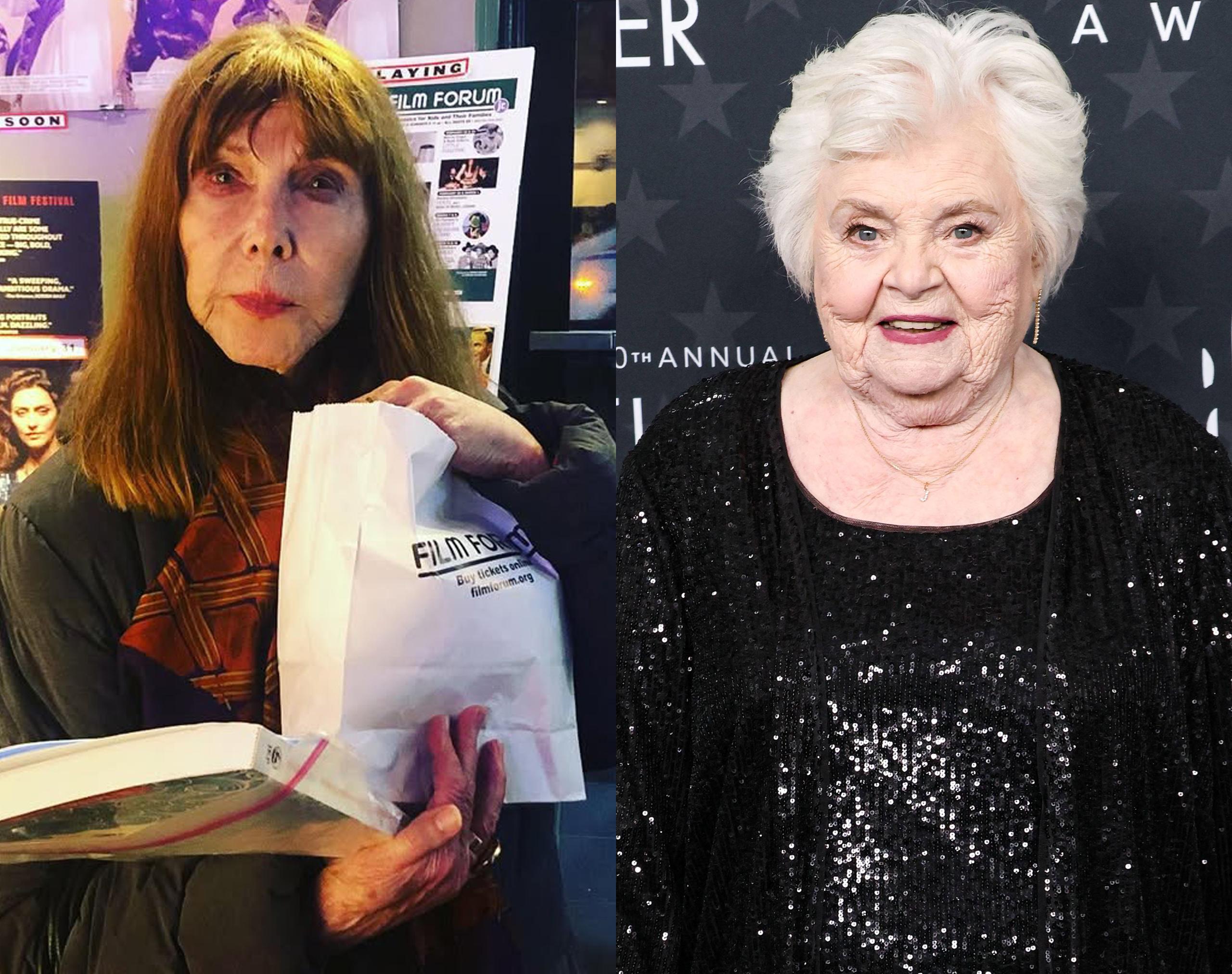 A photo collage of Lee Grant and June Squibb