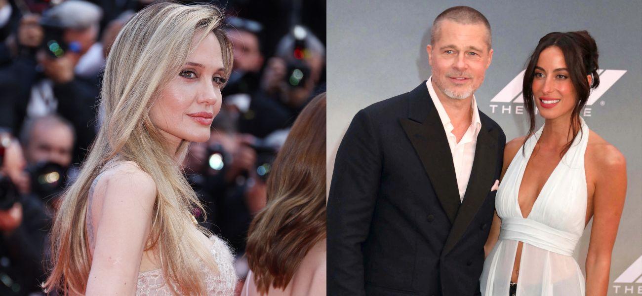 Angelina Jolie, Brad Pitt and Ines de Ramon photo collage