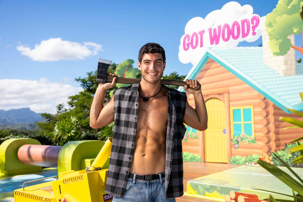 "Love Island" contestant Charlie in the villa.