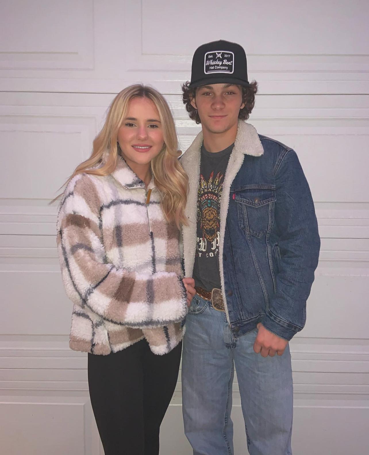 Jenna Weeks and Montana Jordan posing together