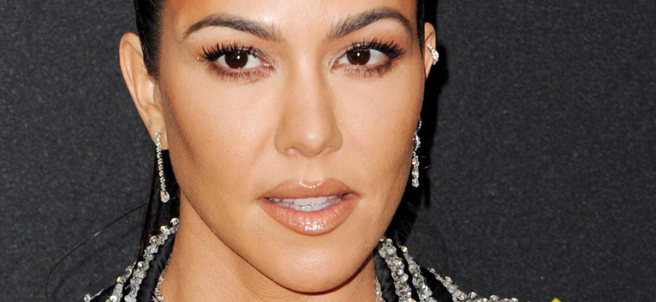 Kourtney Kardashian close up