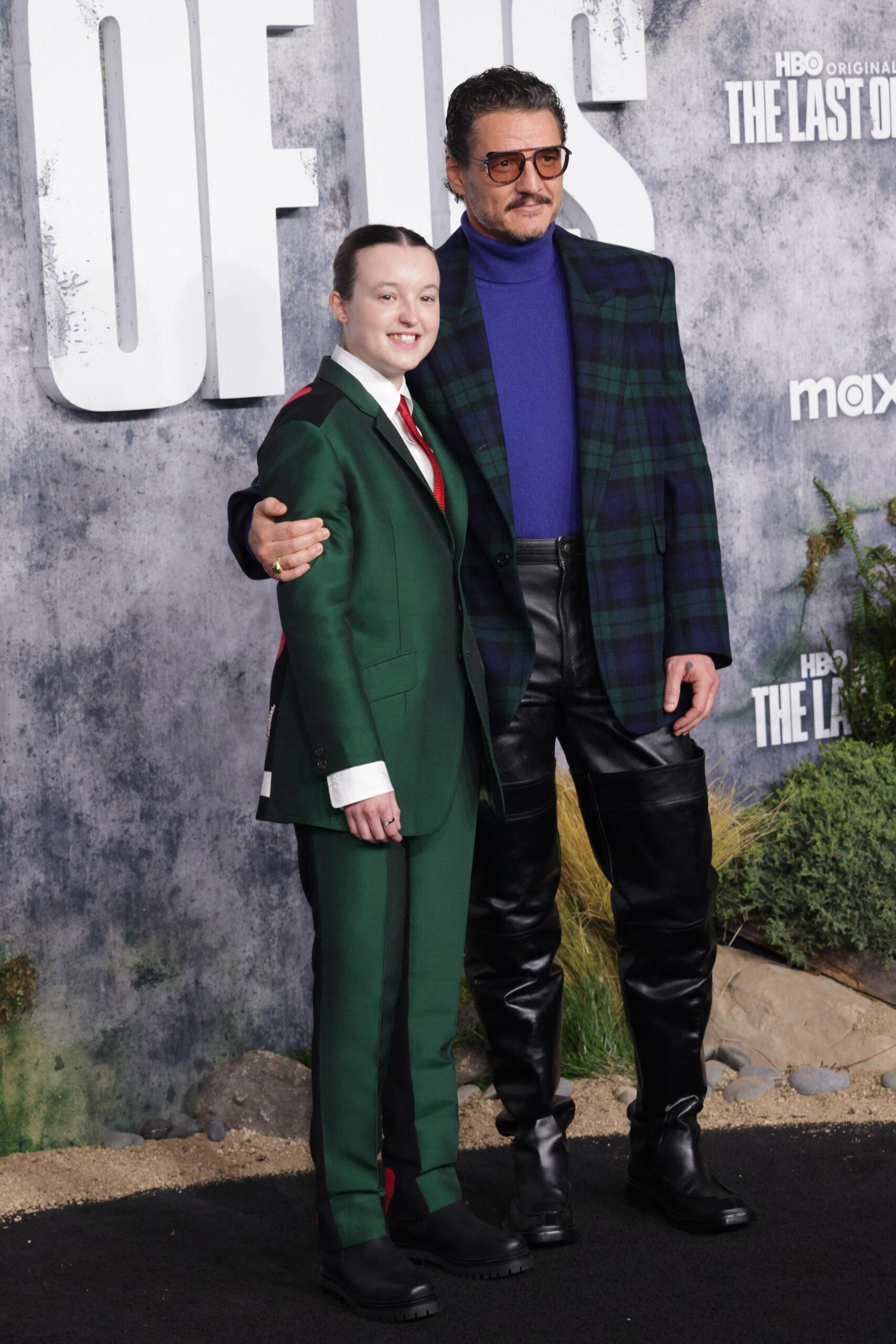 Bella Ramsey and Pedro Pascal on the red carpet